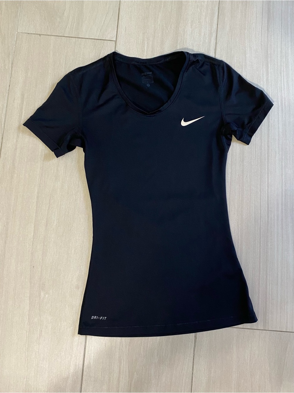 Nike Black Short-Sleeve Dri-FIT V-Neck Performance Tee